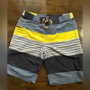 Patagonia Youth 14 Striped Swim Shorts